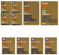 武林外传同部位装备属性对比【上篇】